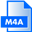 M4A File Extension Icon 32x32 png